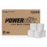 PowerSOFT 2-Ply Standard Bathroom Tissue 500 Sheets - 96 Rolls